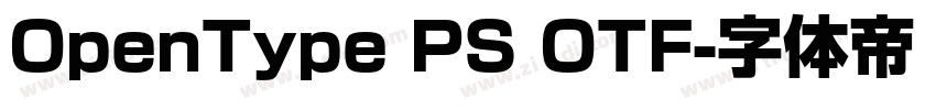 OpenType PS OTF字体转换
